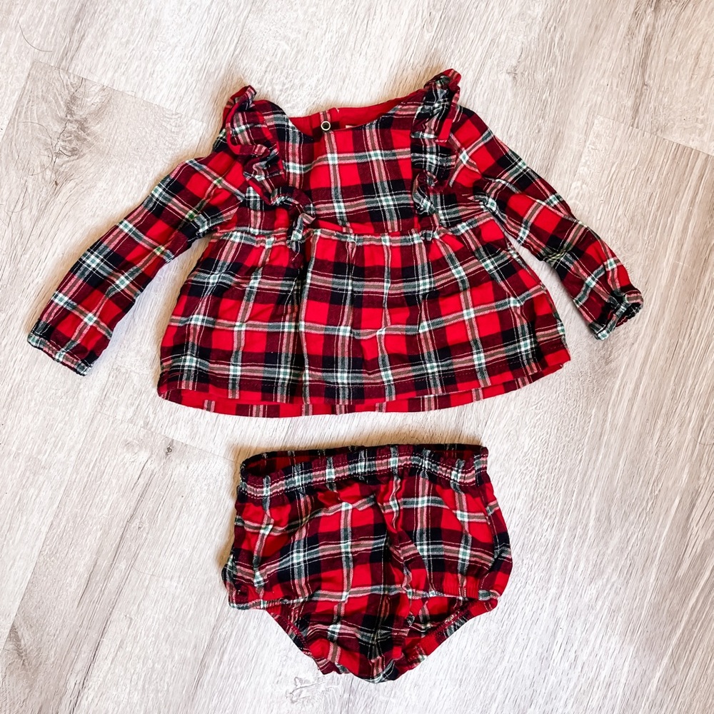 Baby Girl’s Plaid Holiday Dress